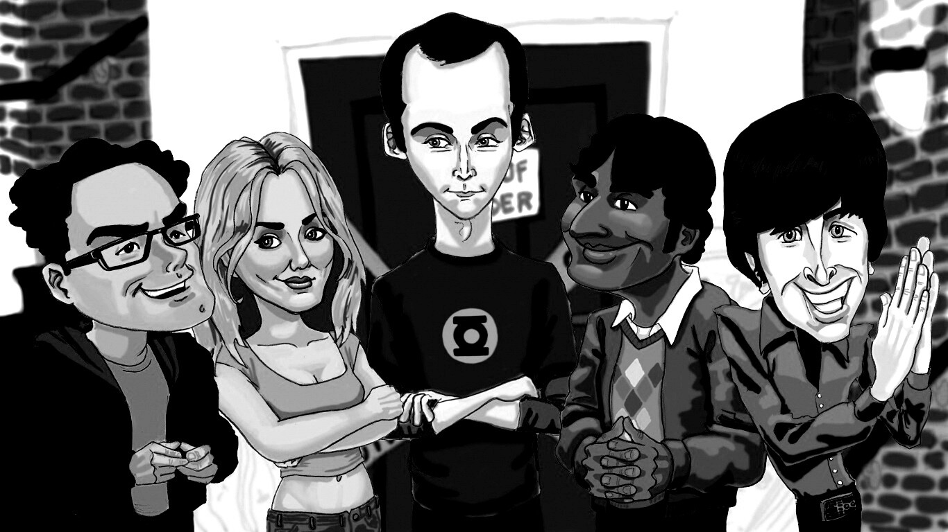 Теория большого взрыва (рисунок) обои