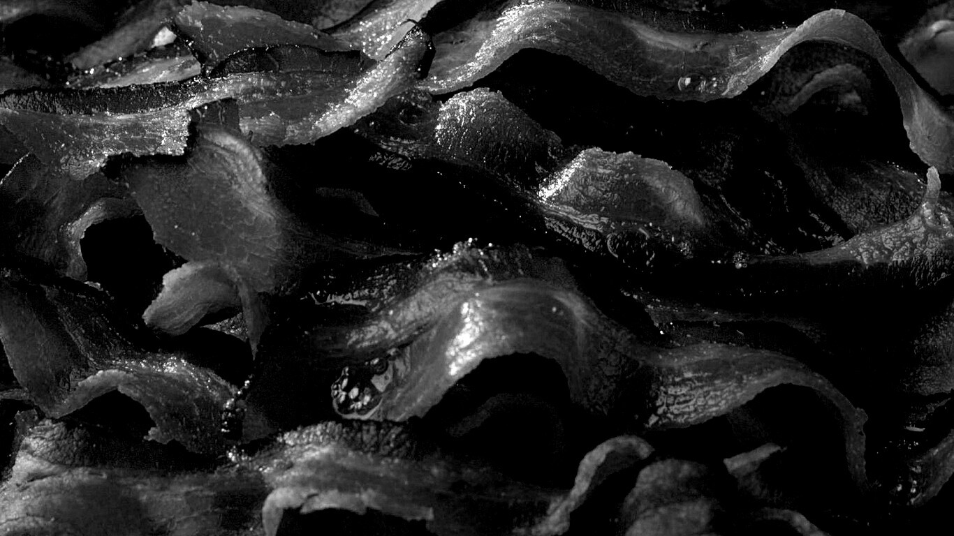 Вкусный жаренный бекончик обои