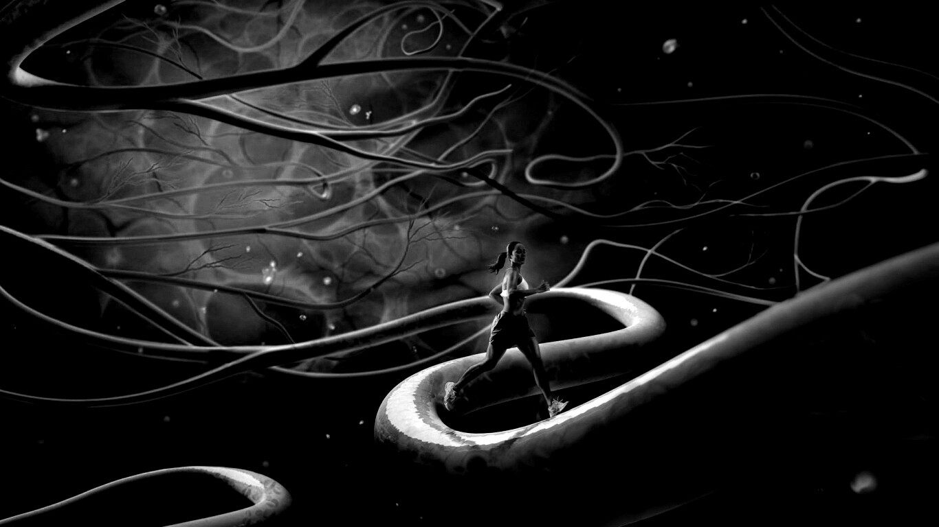 Бег крови обои