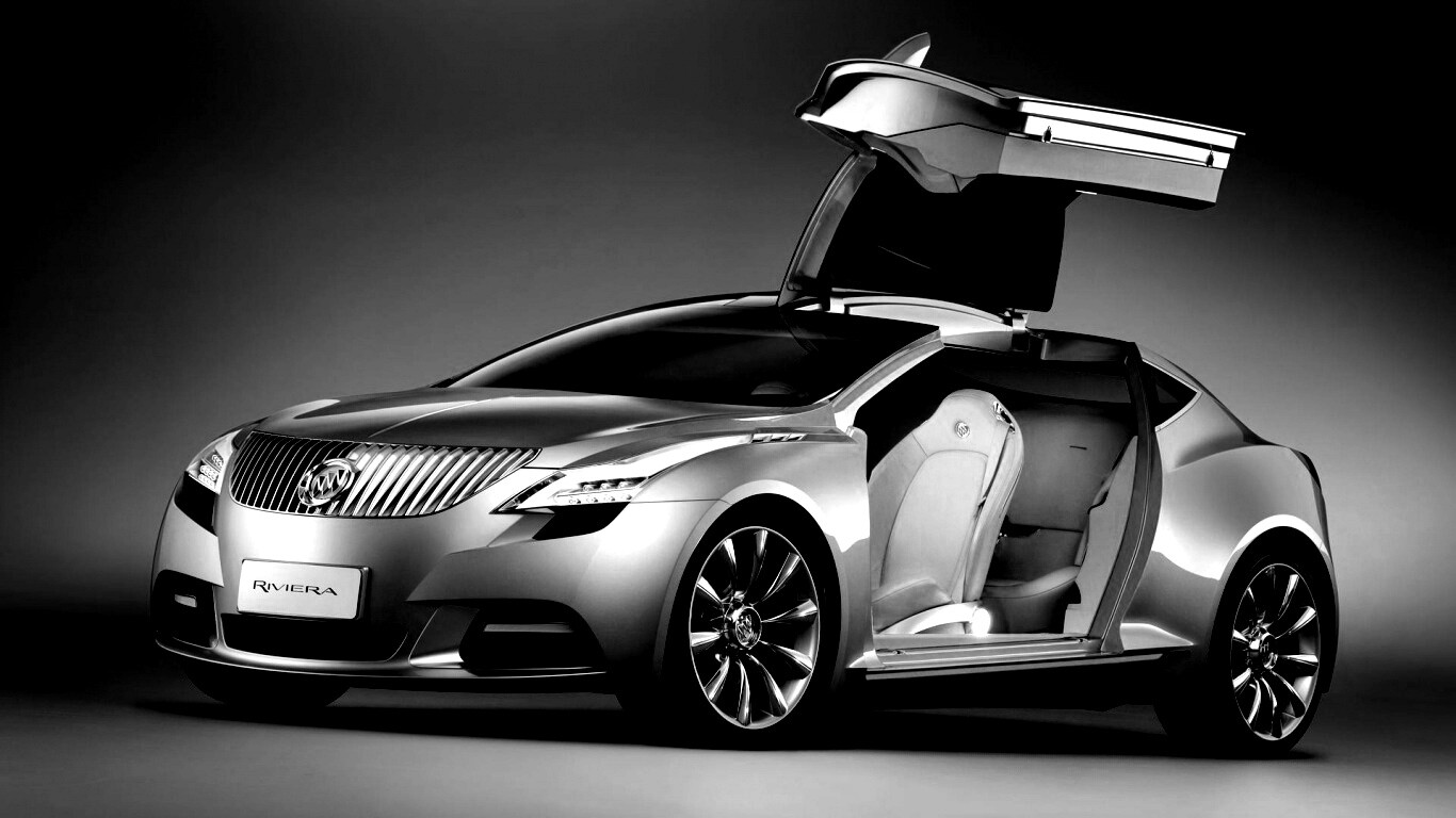 Buick Riviera с распахнутой дверцей обои