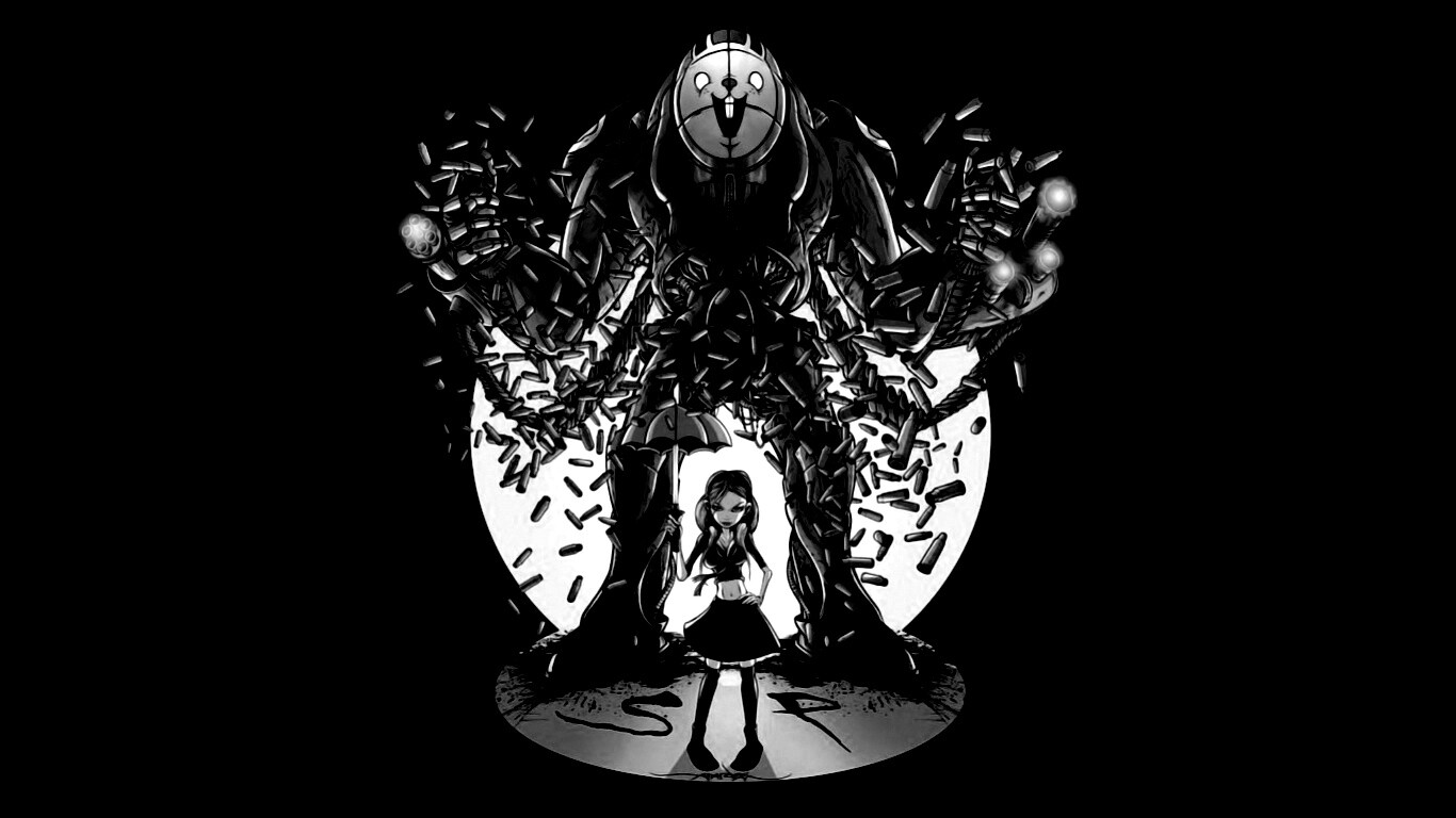 Куколка и боевой робот обои