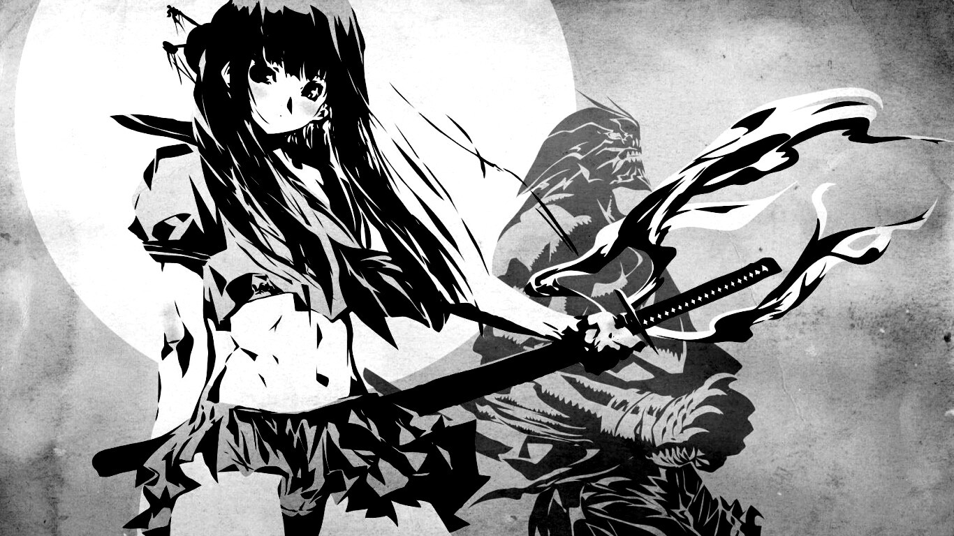 Девушка с мечом обои