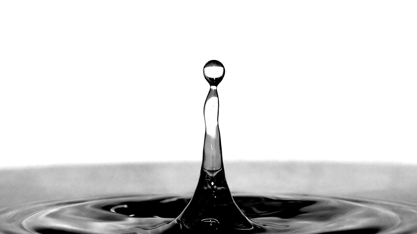 Падение капли обои