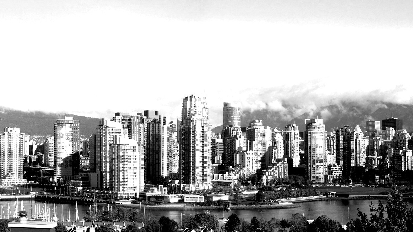 Панорама города обои