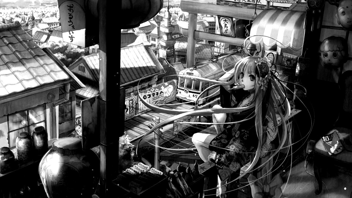 Девочка ест мороженное обои