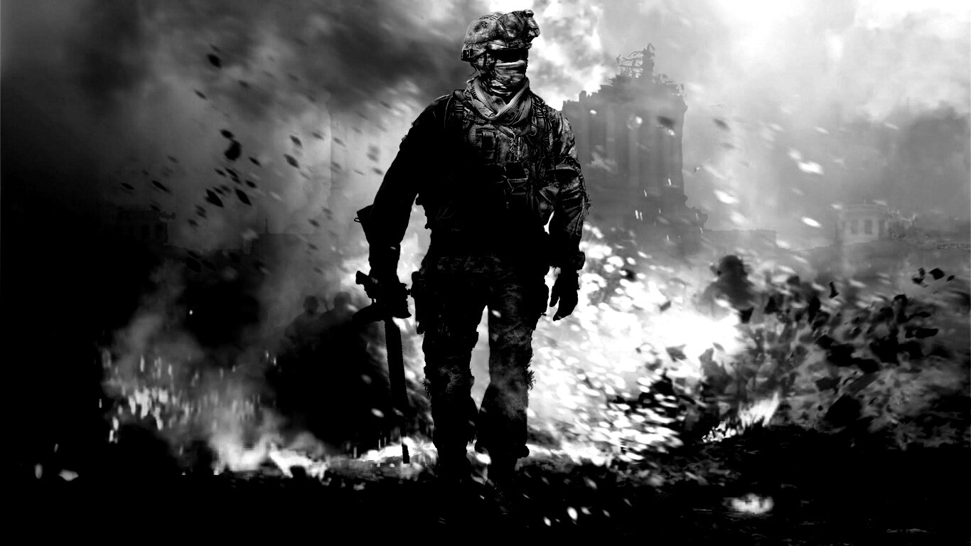 Солдат из modern warfare 2 обои