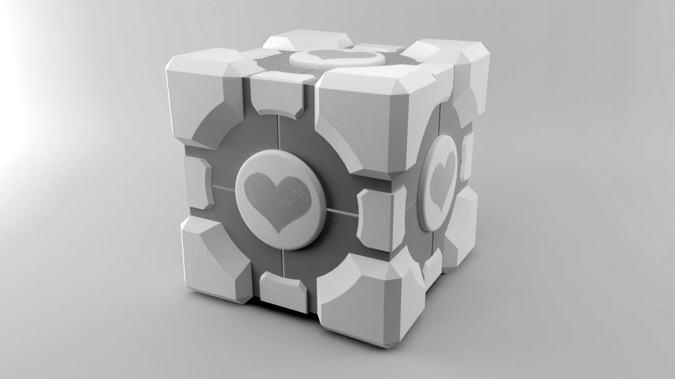 Взвешенный куб-компаньон обои