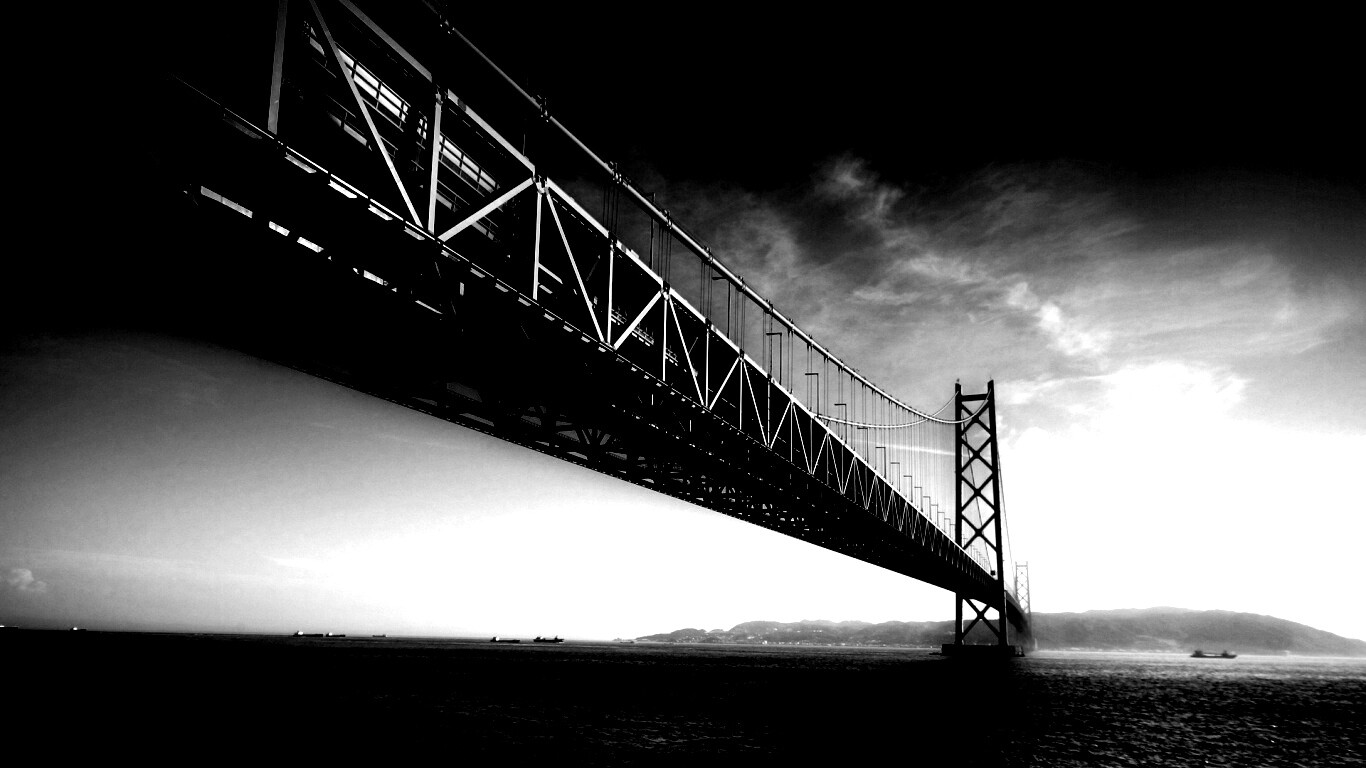 Мост Akashi Kaikyo в Японии обои