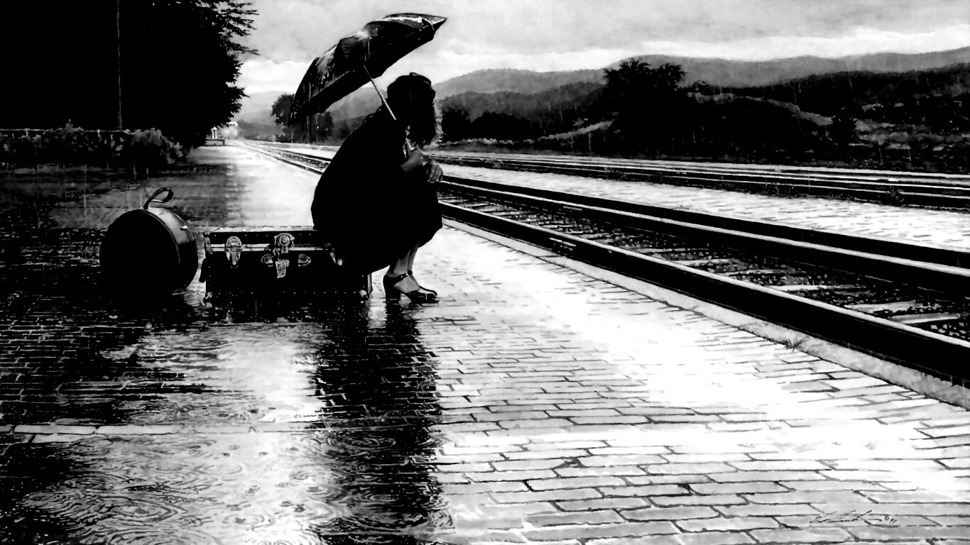 В ожидании поезда обои