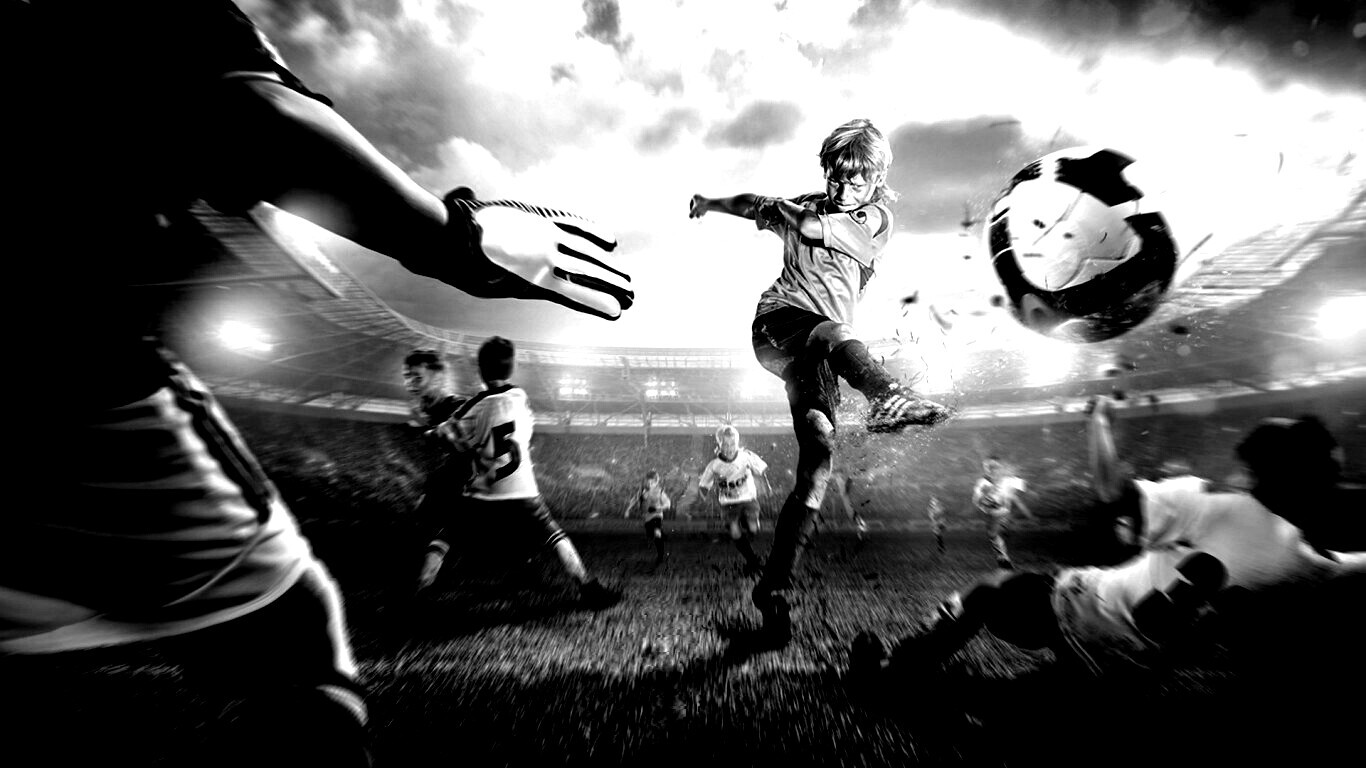 Игра в футбол обои