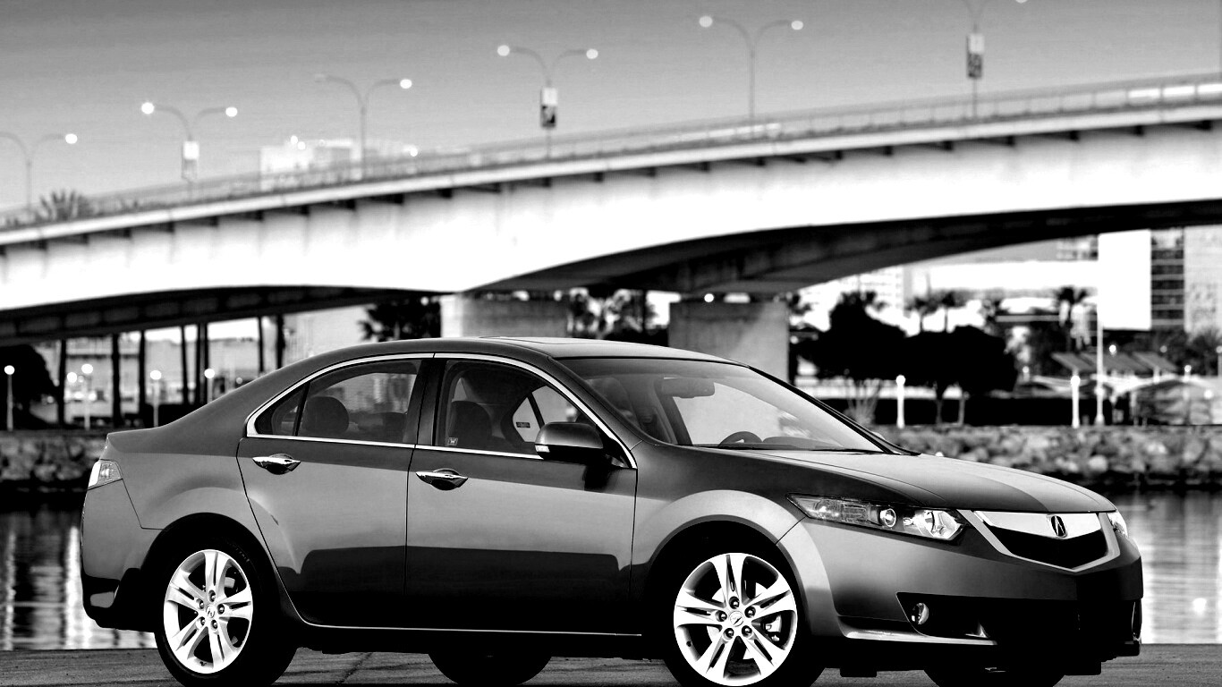 Acura на фоне моста обои