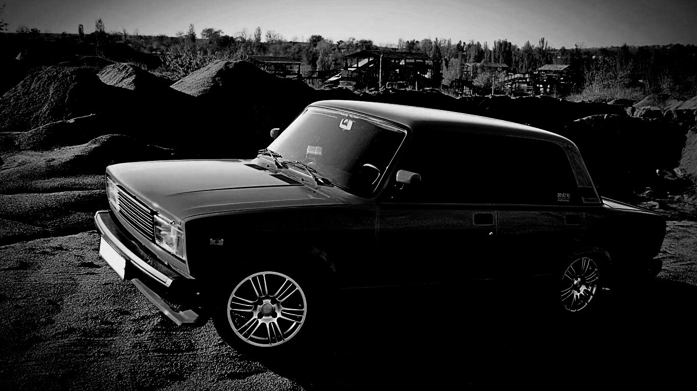 Кислотные жигули обои