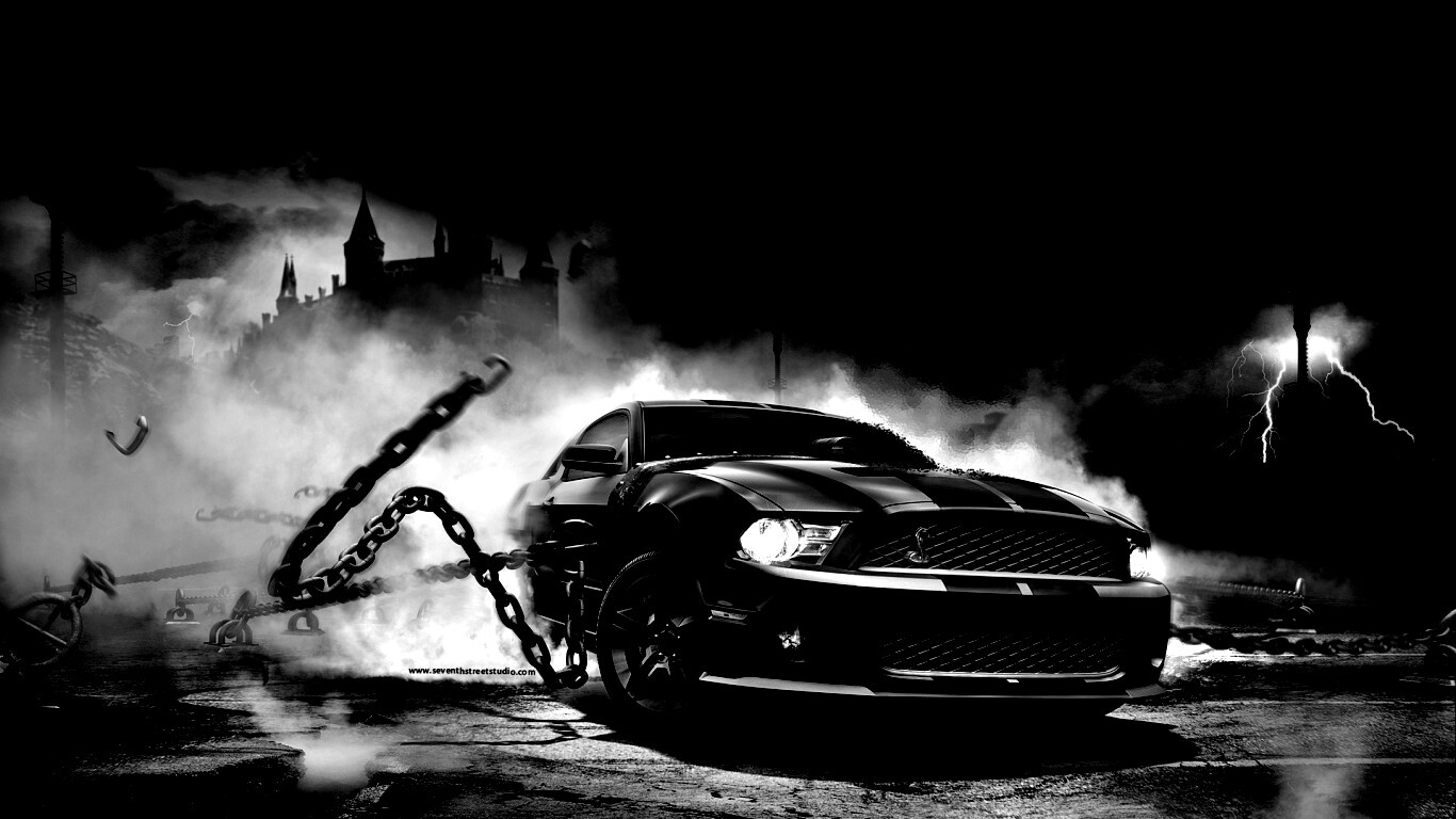 Ford Mustang рвёт цепи обои