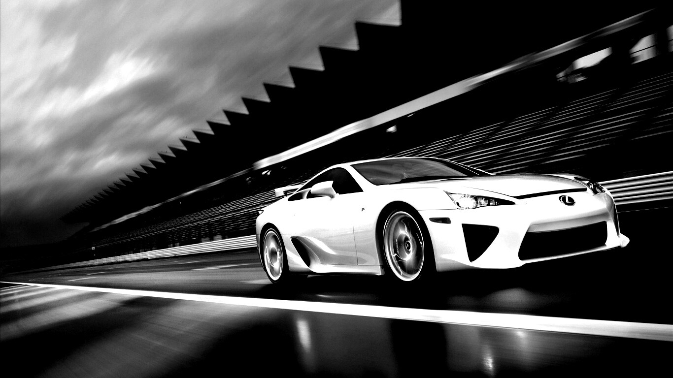 Lexus LFA на тарссу обои