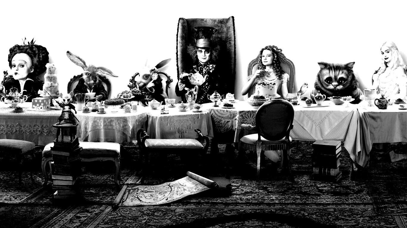 Чай в стране чудес обои