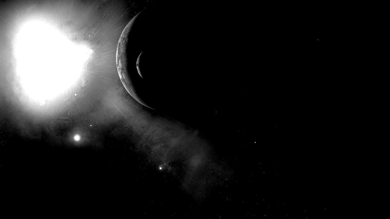 Перенасыщение голубым цветом обои