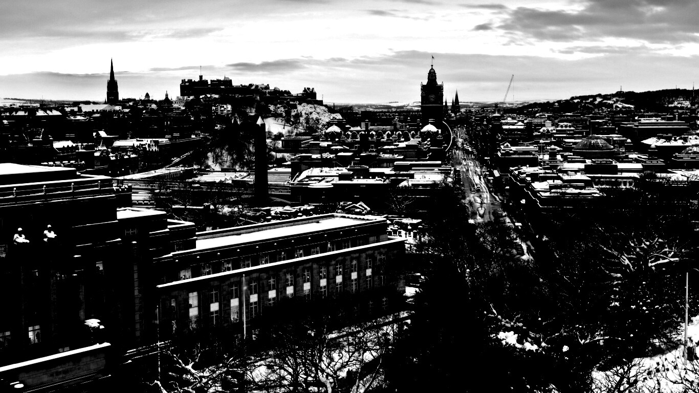 Вид на Эдинбург обои