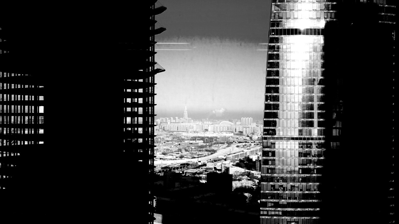 Строительство небоскреба в Москве обои