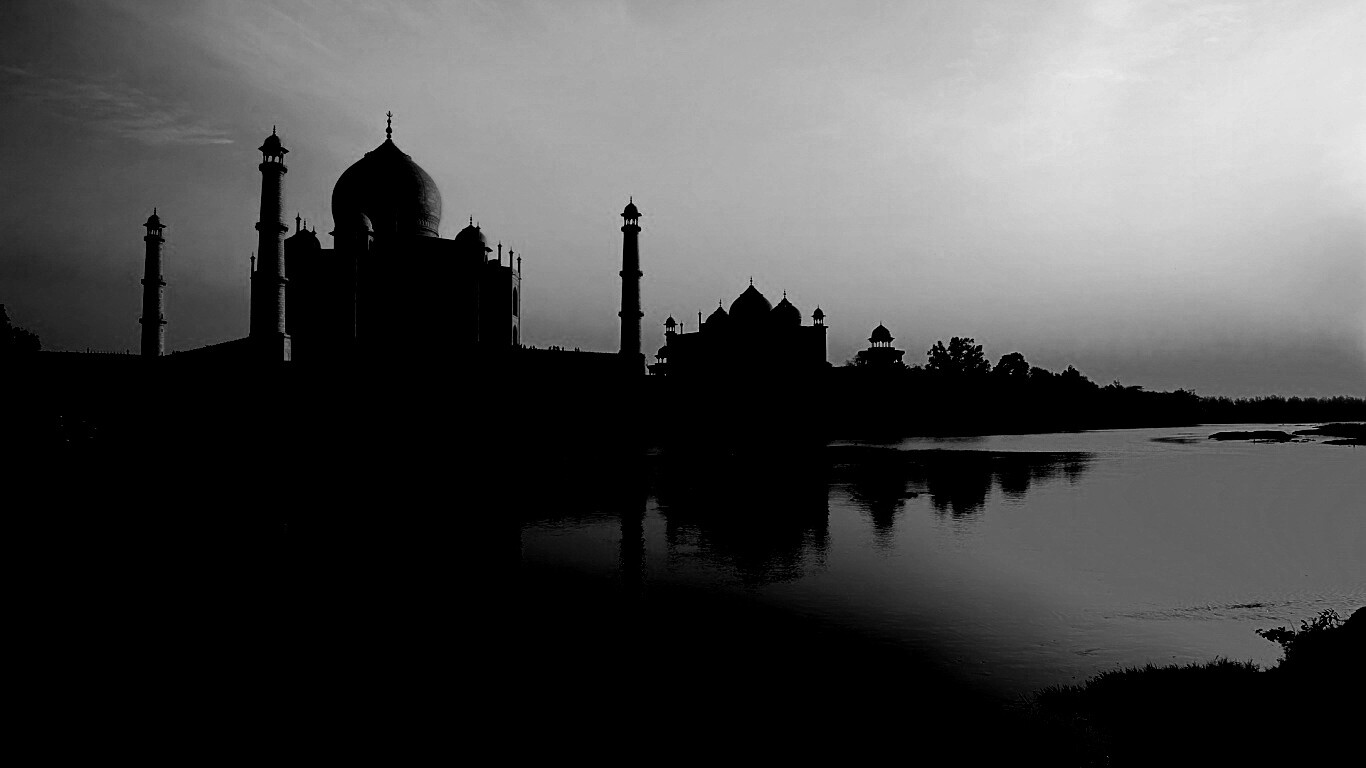 Тадж Махал в сумерках обои