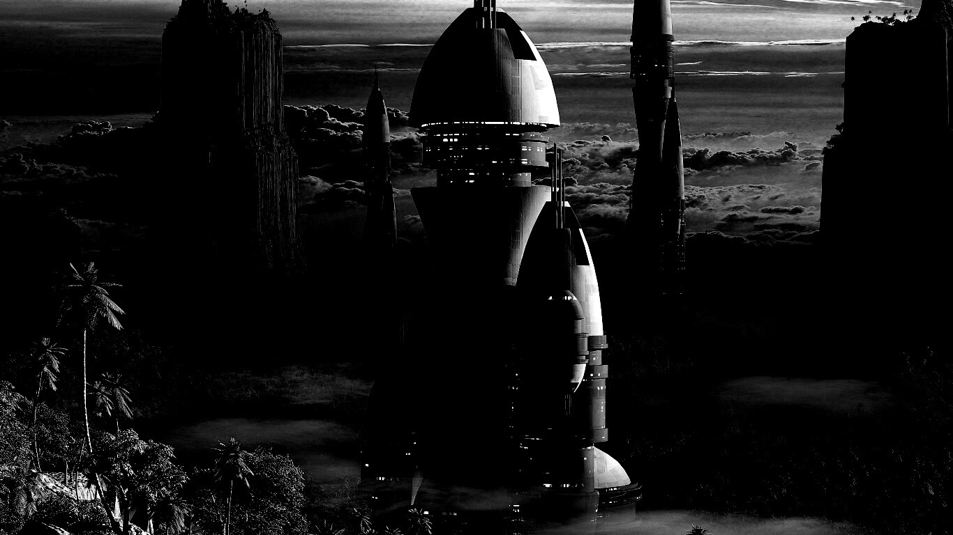 Город будущего обои