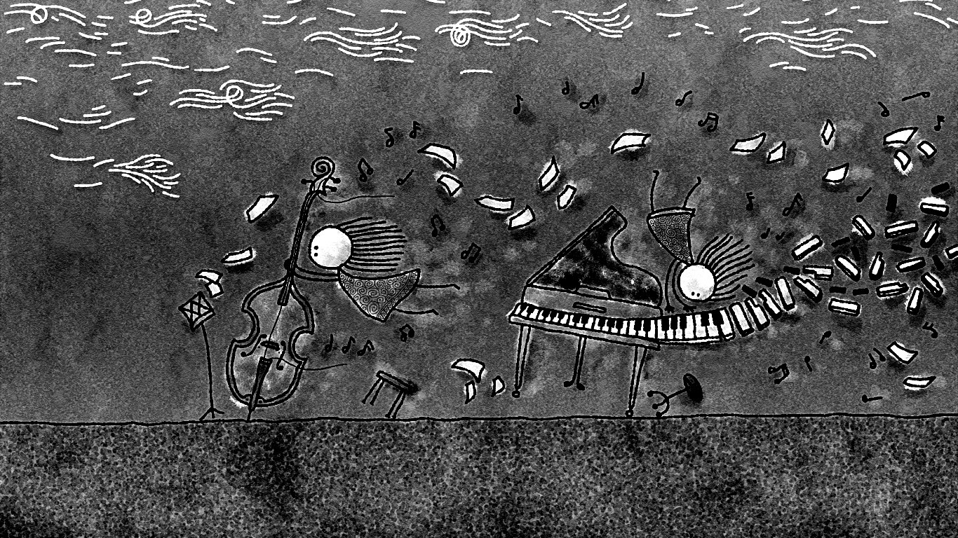 Воздушная инструментальная музыка обои