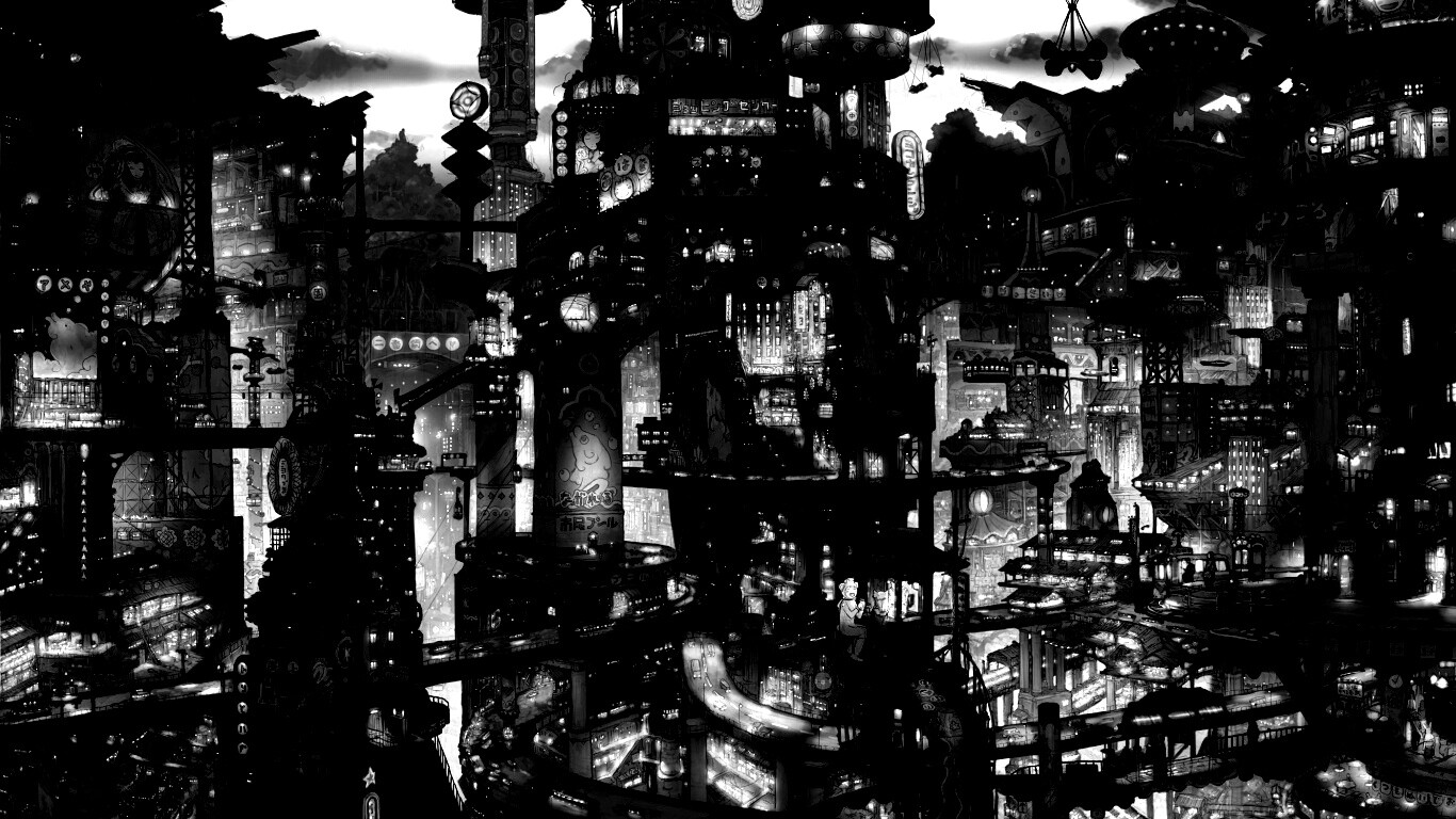 Город будущего обои