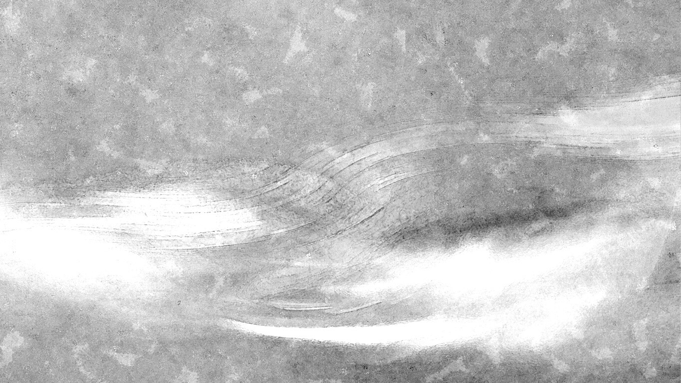 Радужные волны на нежно-фиолетовом фоне обои