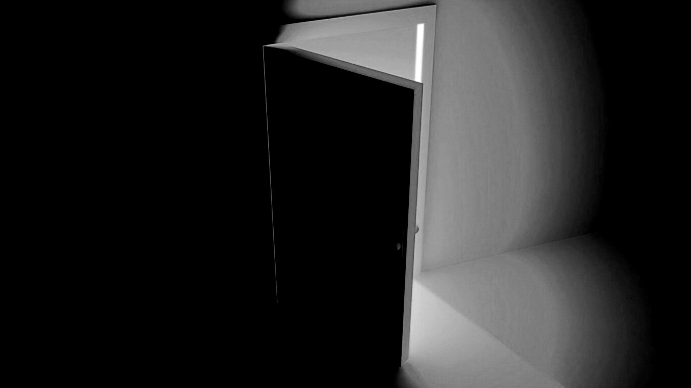 Свет из-за открытой двери обои