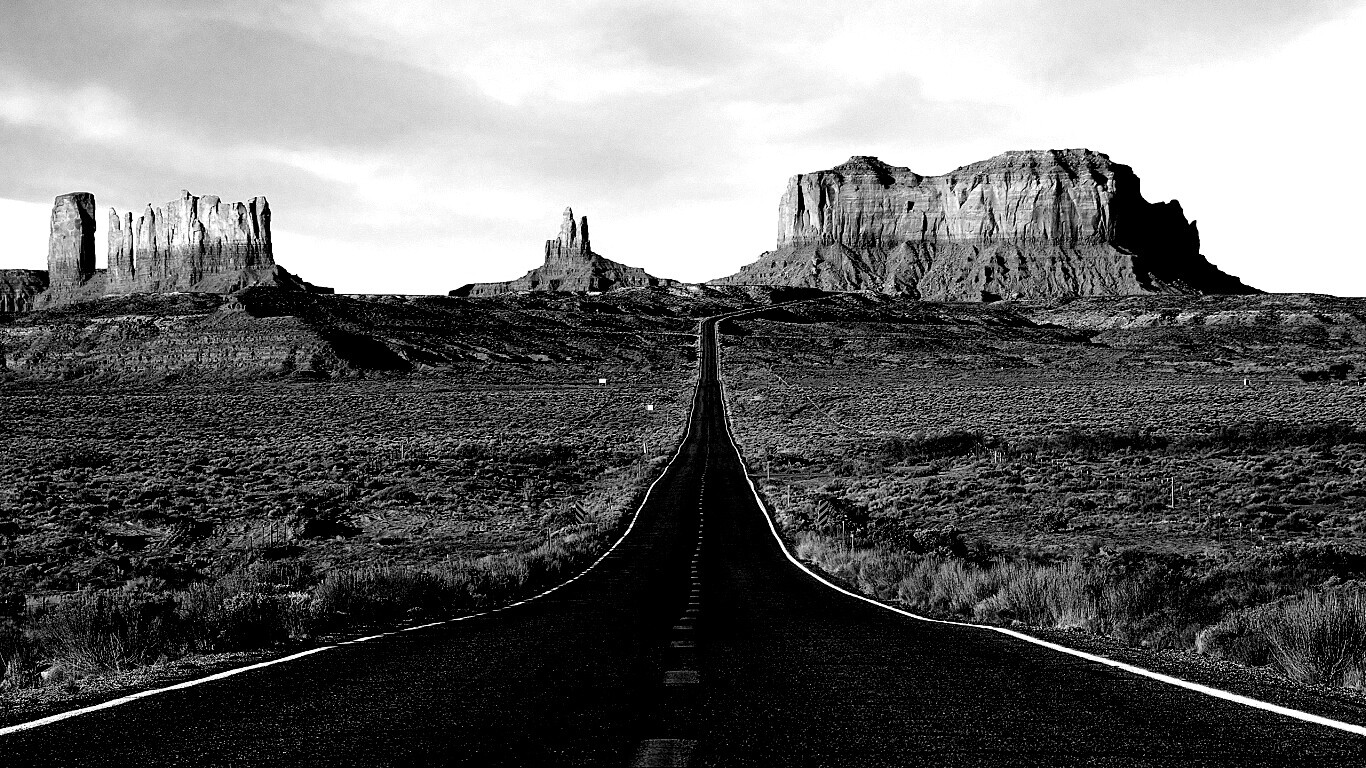 Дорога в пустыне обои