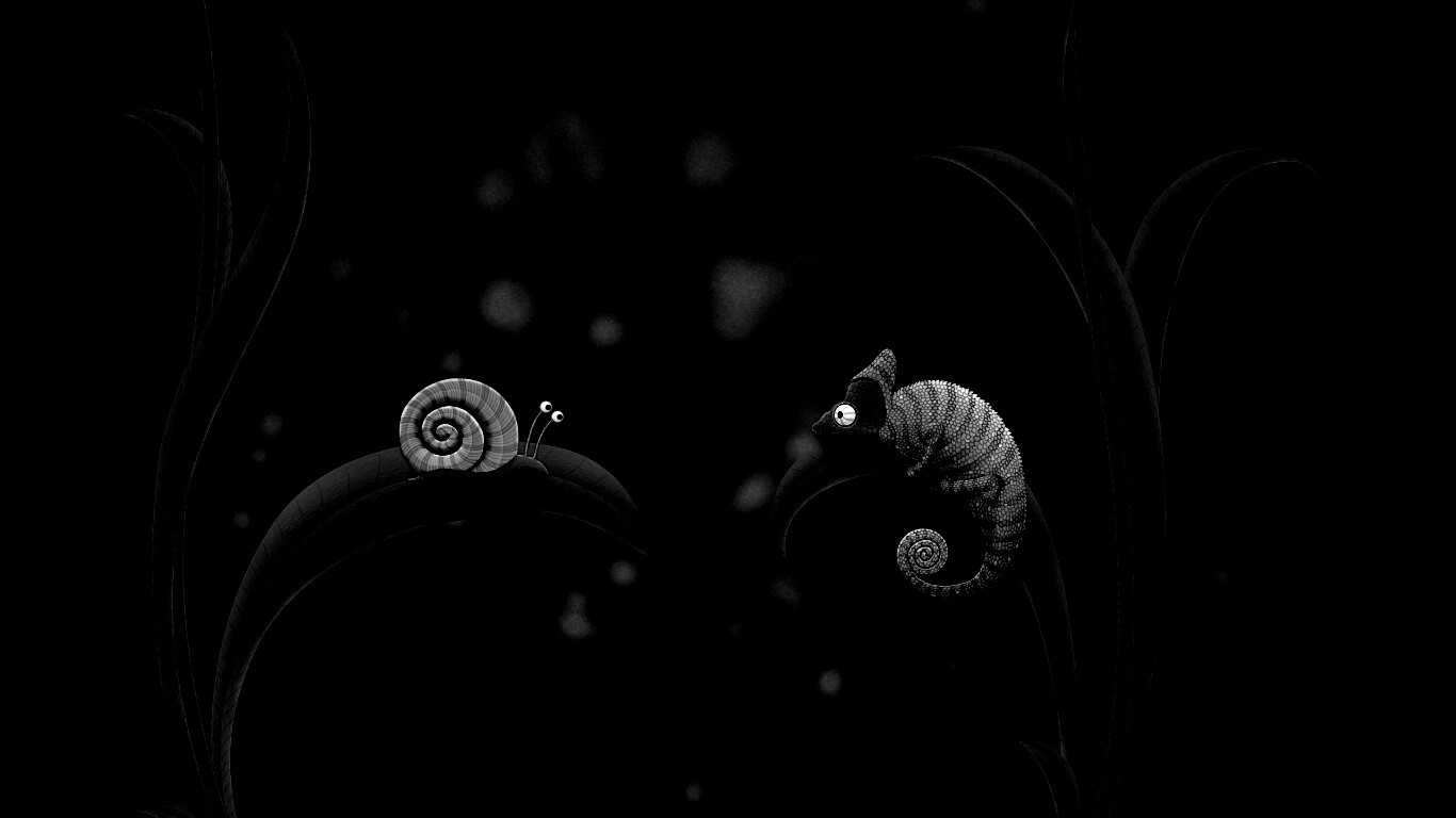 Хамелеон замаскированный под улитку обои