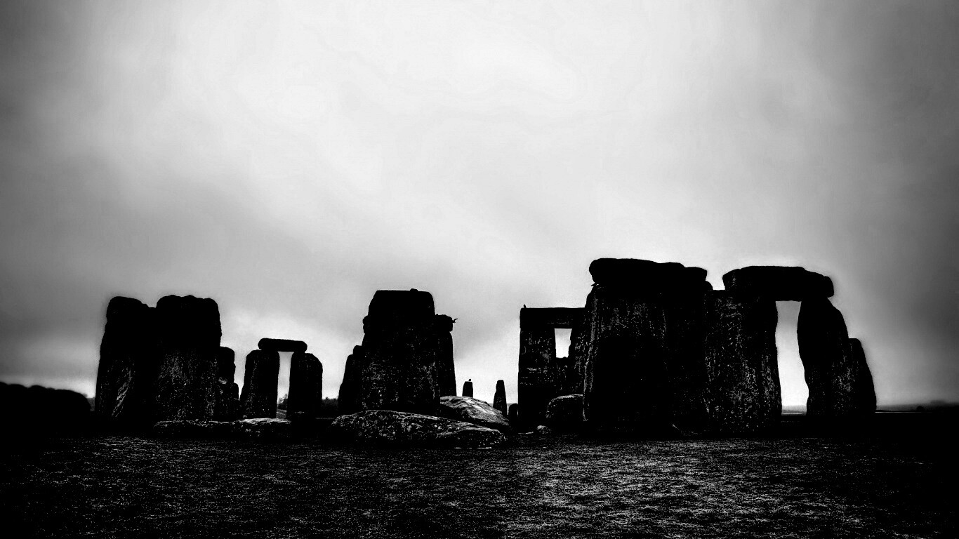 Вечерний Стоунхендж обои