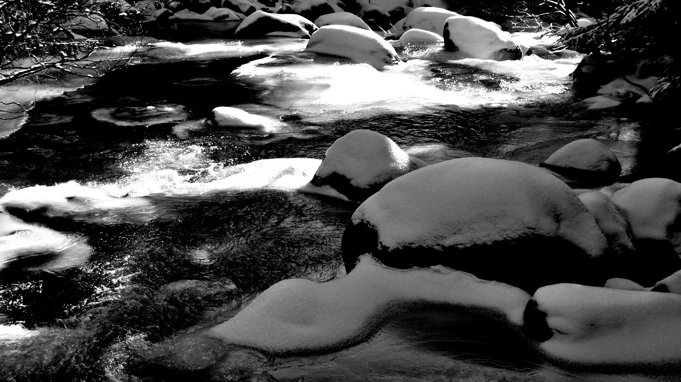 Замёрзжая речка обои