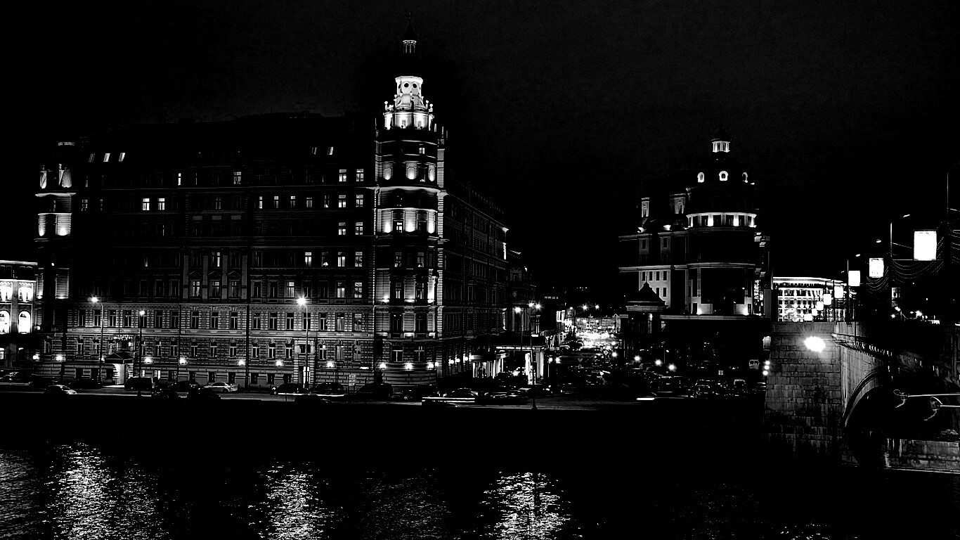 Ночной город обои