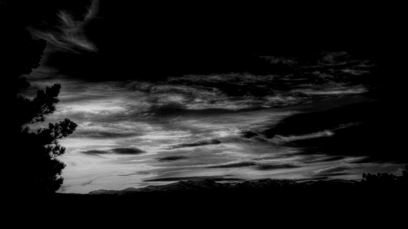 Горный закат обои