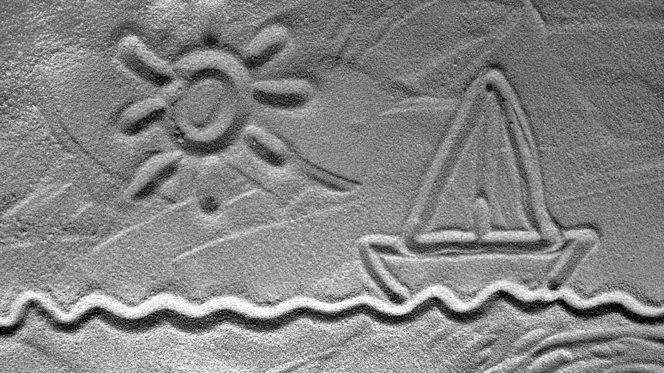 Рисунки на песке обои