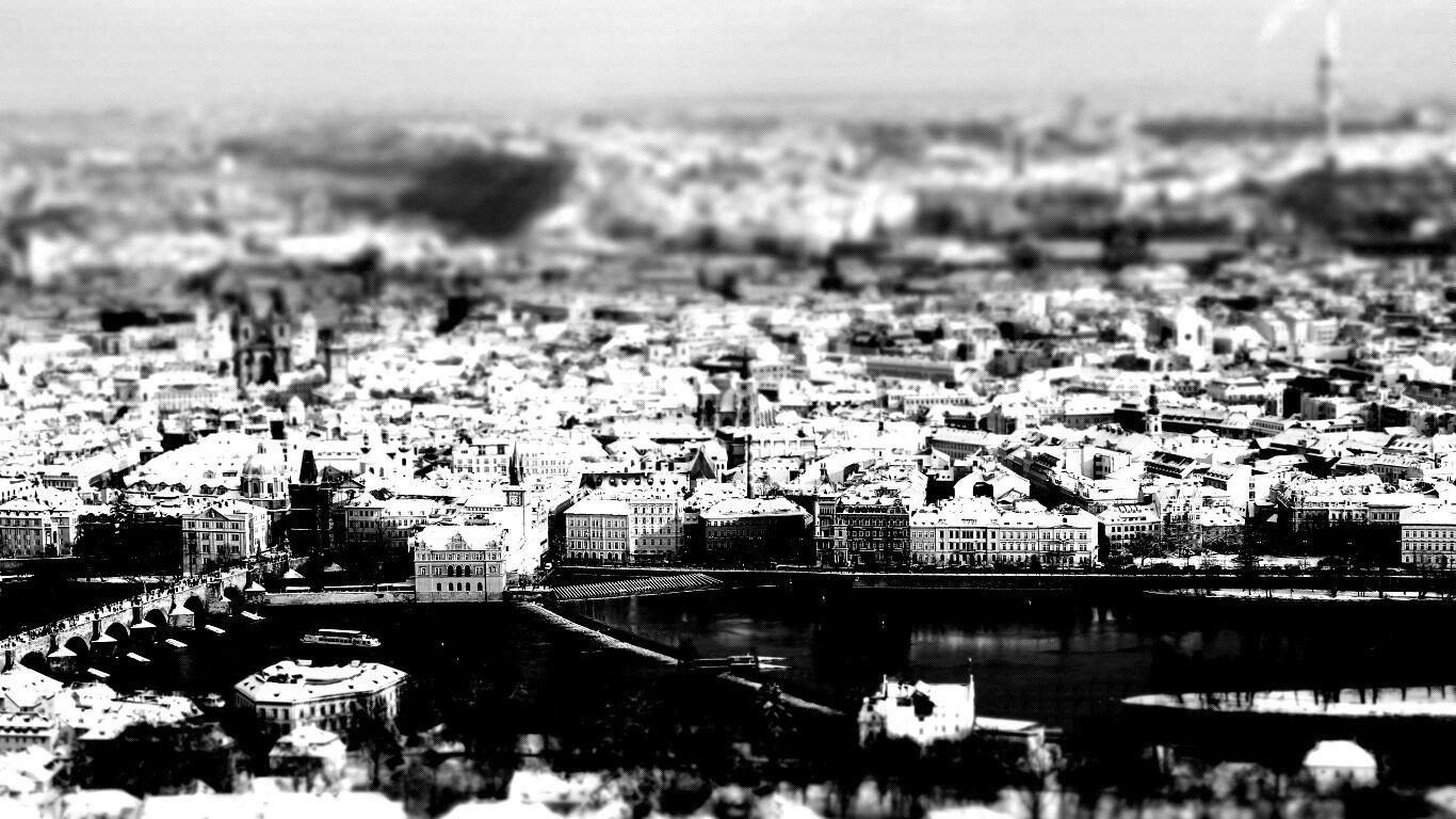 Вид на город обои