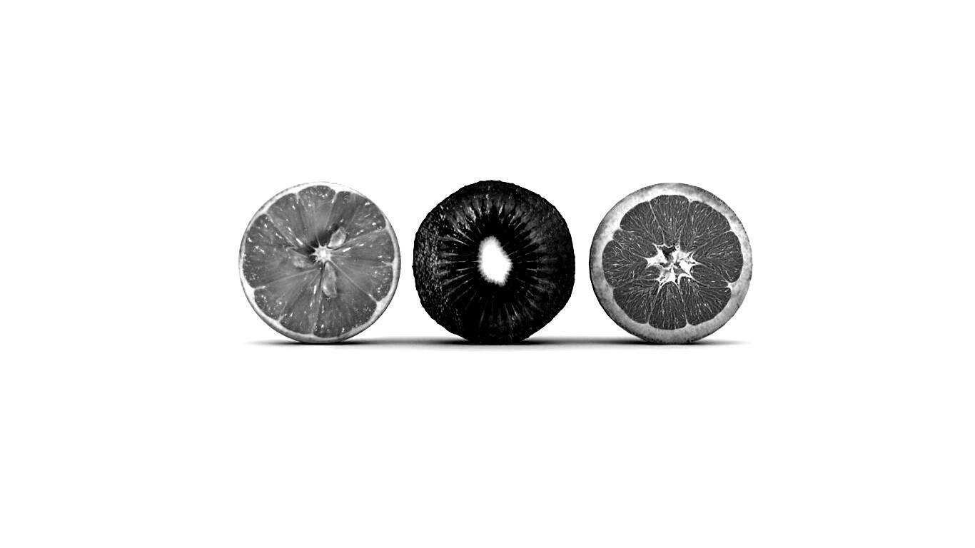 Фрукты в разрезе обои