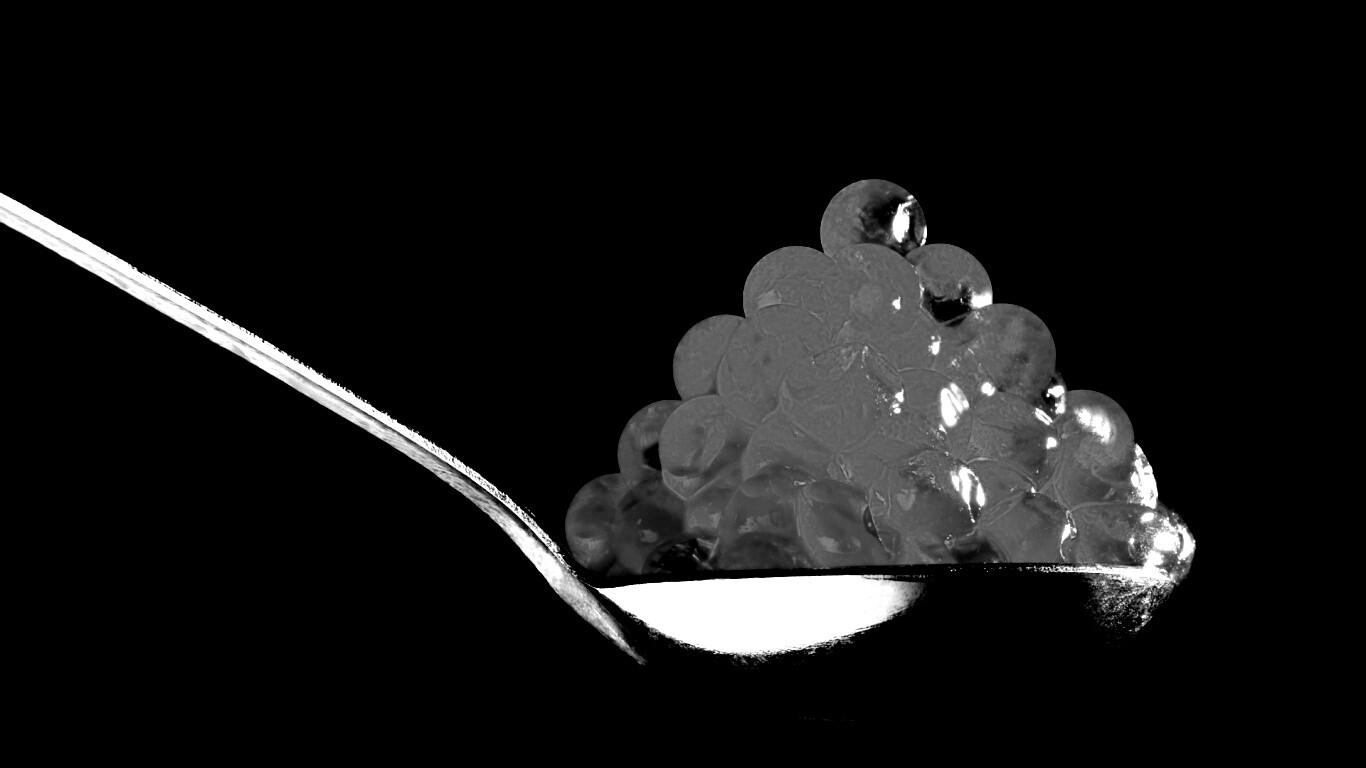 Ложка красной икры обои