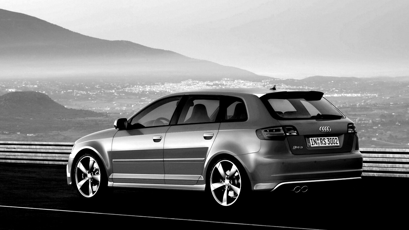 Ауди RS3 вид сзади обои