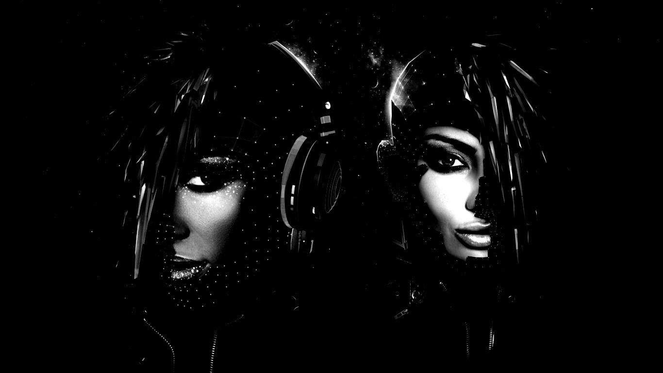 Кристаллические девушки из компьютерного мира обои