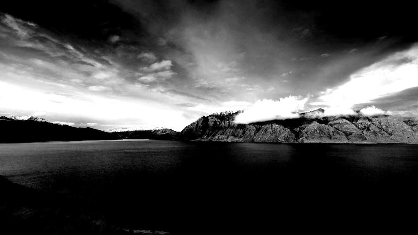 Живописная широкая река обои