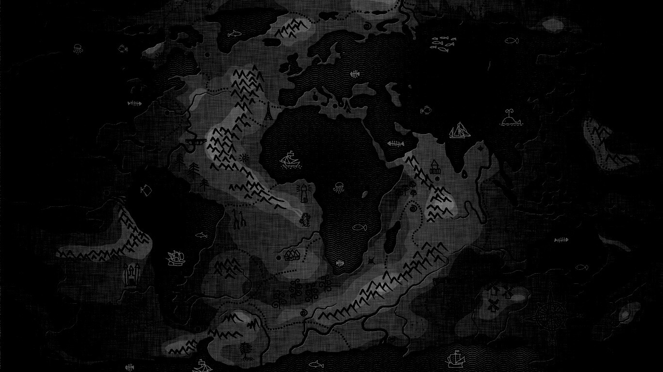 Карта мира наоборот обои