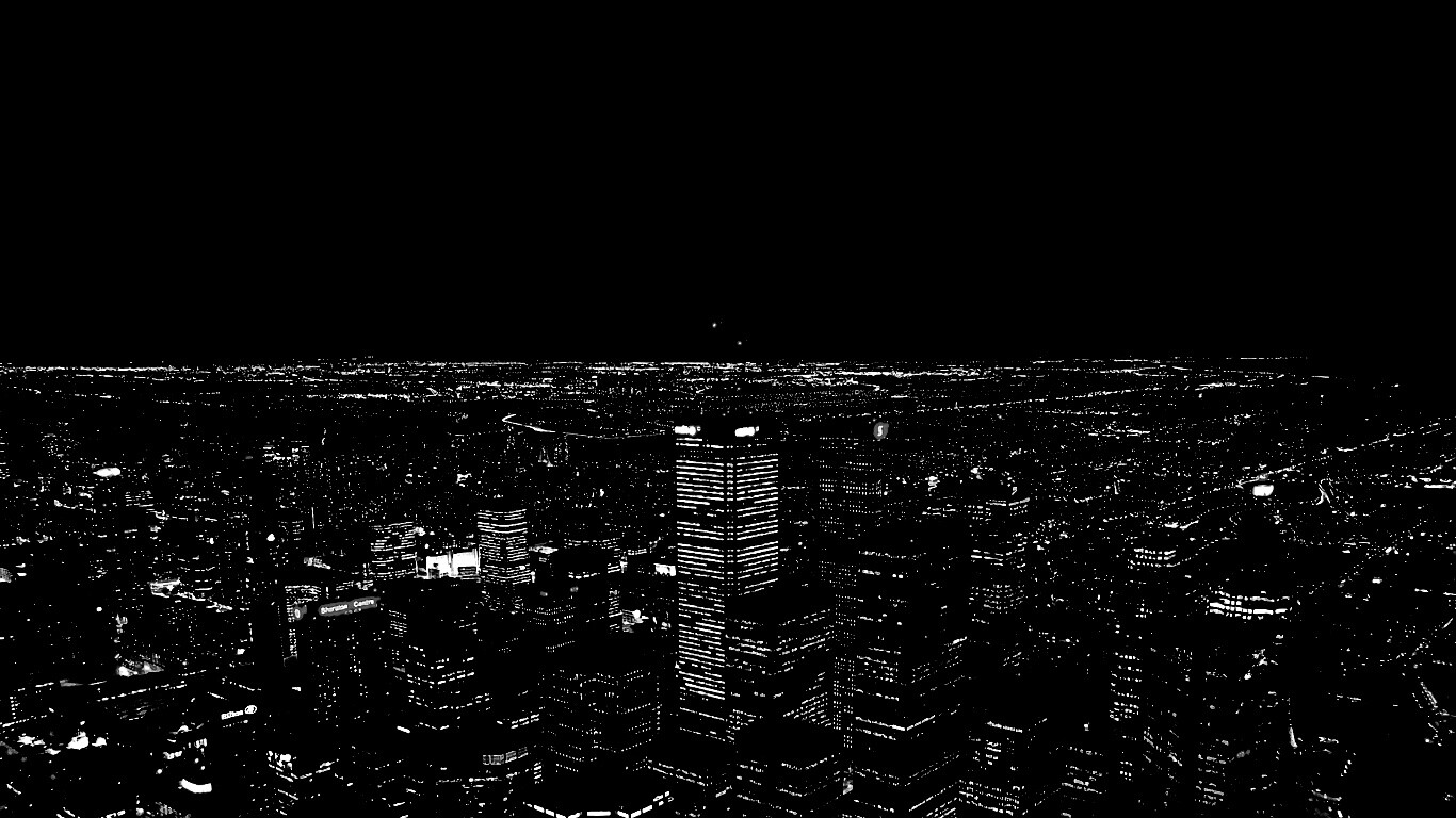 Вид на здания ночного города обои