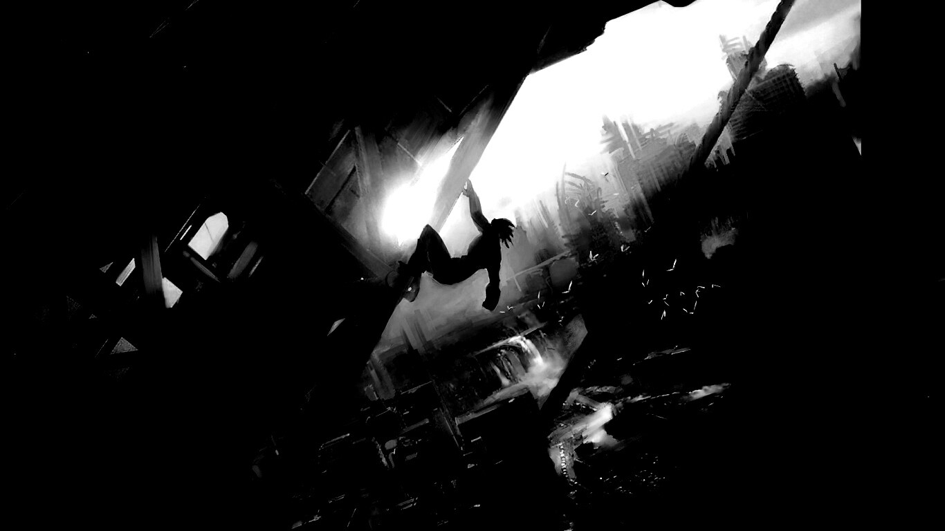 Мутант в постапокалиптическом городе обои