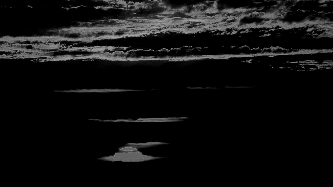 Закат в море обои