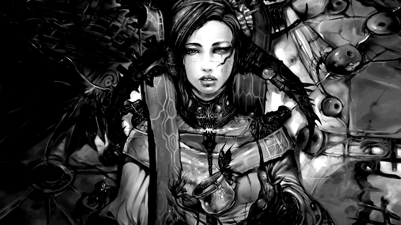 Странная девушка обои