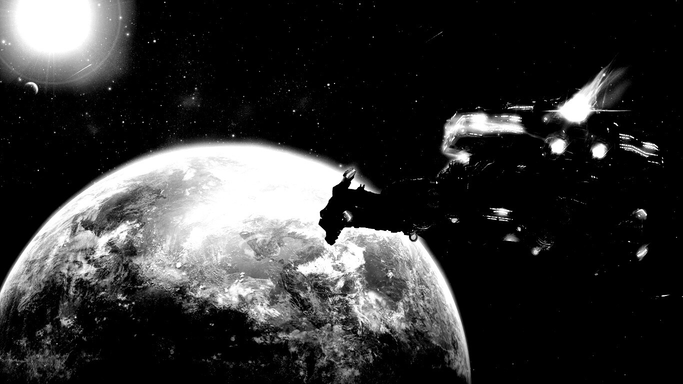 Hyperion летит к земле обои