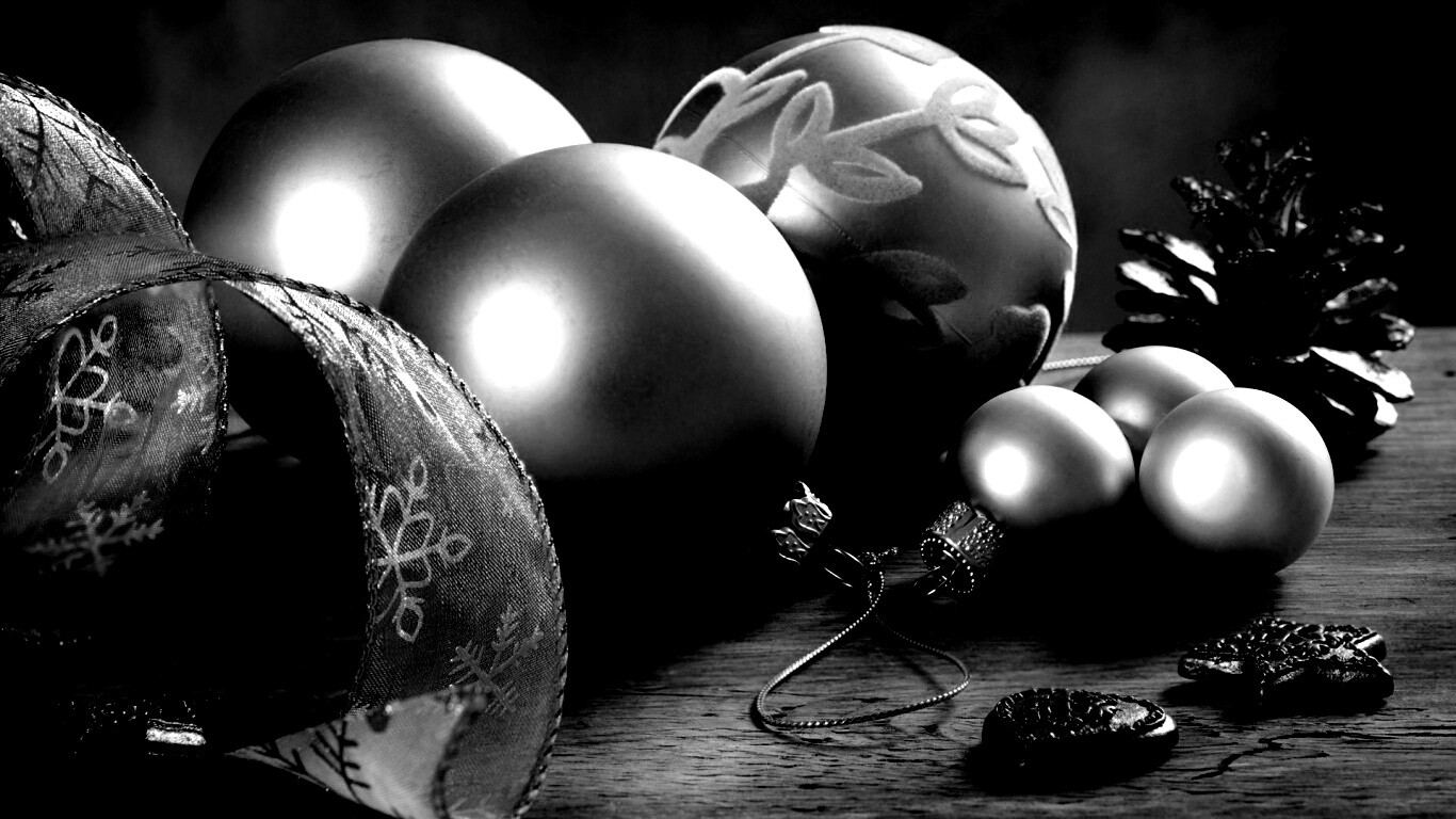 Новогодние атрибуты обои