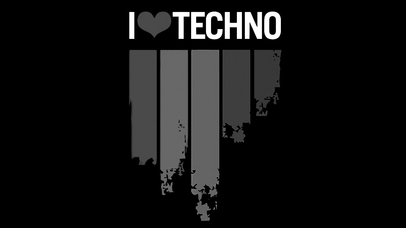Я люблю техно обои