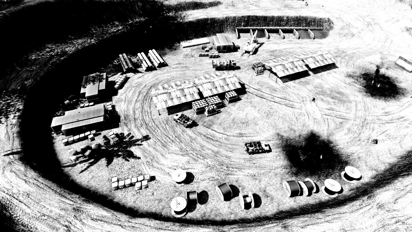 Вид на карьер из Crysis обои